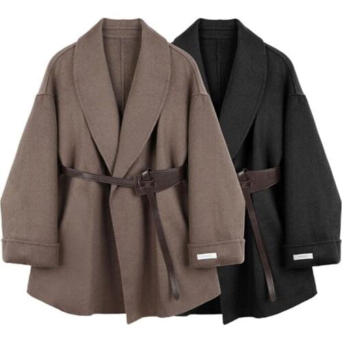 LOUMANDO Women's Coats With A Belt