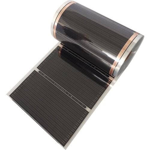 220V 50cm Width Healthy Floor Heating Infrared Underfloor Heating Carbon Film Heater Electric Carbon Crystal Fiber Heating Film