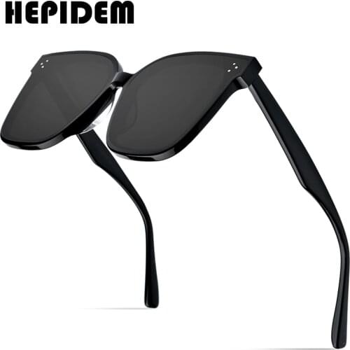 HEPIDEM 2020 New Acetate Round Sunglasses Retro Men Gentle Fashion Brand Design Sun Glasses for Women Vintage Mirrored gm her
