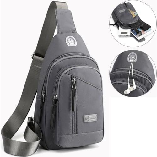 Male Nylon Waist Packs Sling Bag Fanny Pack Multifunction Mini Belt Waist Chest Bag Canvas Chest Pack for Men Crossbody Bags