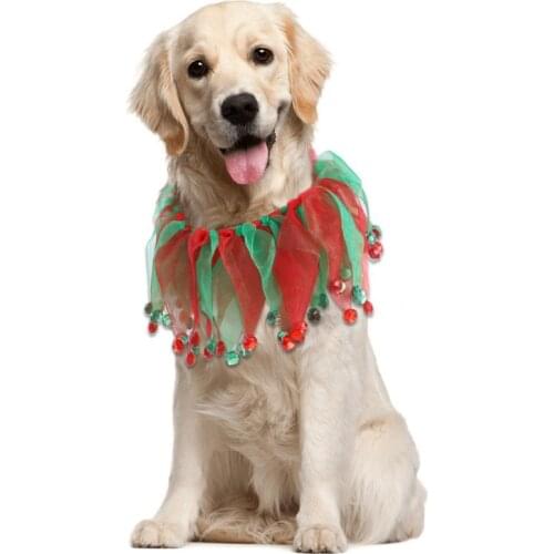 Pet Dog Collar Christmas Halloween Pet Colorful Collar Necklace Circle For Dog Cat Party Dress Up Costume Dog Accessories