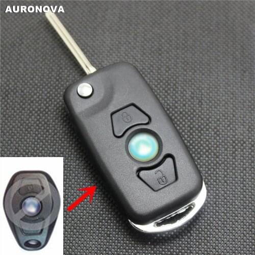 AURONOVA Flip Folding Key Shell for GEELY Ziyoujian Free Cruiser 3 Buttons Modified Remote Car Key Case With Blade 2