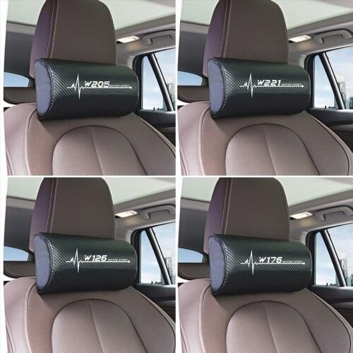1PCS Car Neck Pillow Seat Headrest Pad for Mercedes Benz W205 W212 W204 W203 W210 W213 W220 W221 W222 W108 W124 W126 W140 W168