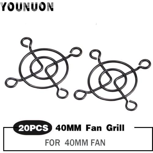 20Pieces LOT Wholesale New Black Metal Steel 40mm 4cm Fan Protector Finger Guard Grill Net