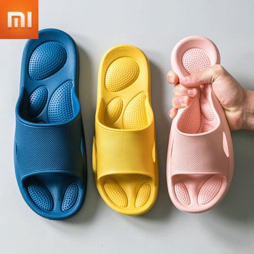 Xiaomi Womens Home Massage Slippers Female Summer Slides Indoor Bathroom Non-slip Flip Flop Sandals Men Soft Sole Soft Shoes