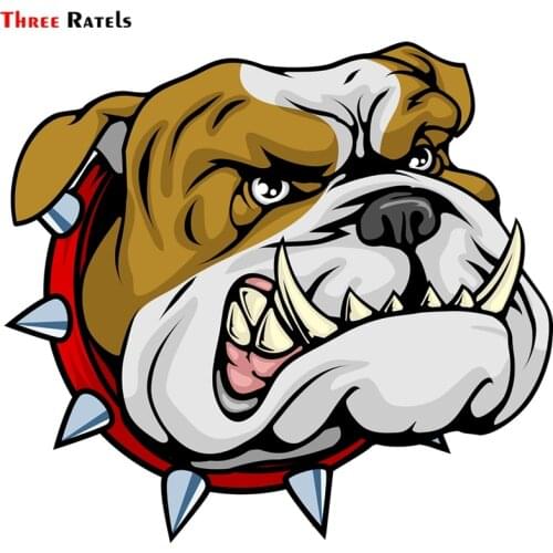 Three Ratels TZ-1533#15*16.4cm Bully Bulldog Car Stickers Colorful Funny Auto Sticker Decals