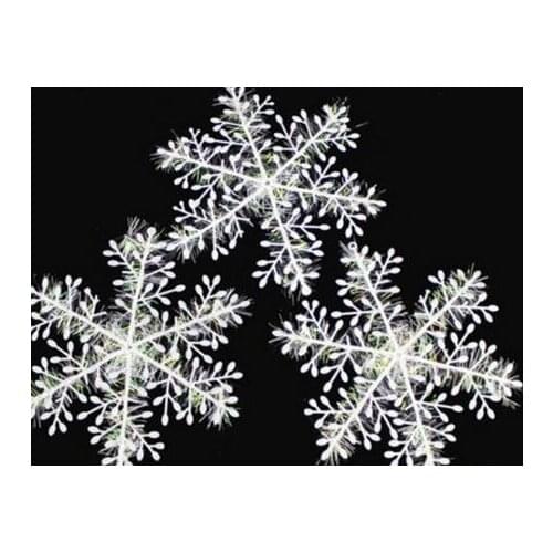 White Snowflake Ornaments Christmas Holiday Festival Party Home Decor