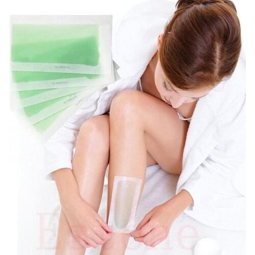 10pcs/lot Hair Removal Wax Strips Roll Underarm Wax Strip Paper Beauty Tool Leg Body Facial Hair Women Men