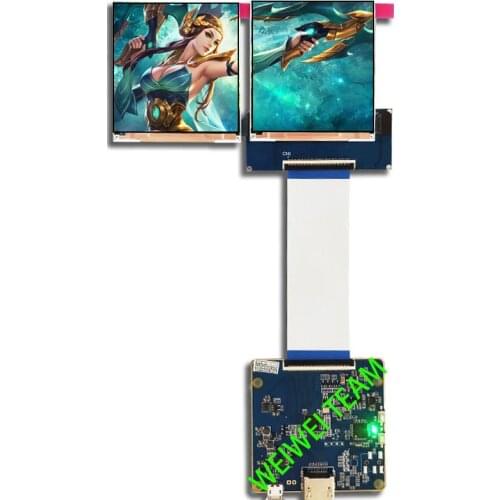 Wisecoco 3.1 inch LCD 720*720 square dual displays LT031MDZ4000 panel for VR AR HMD Raspberry pi screen DIY project