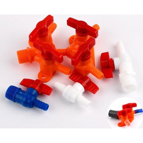 1Pc PVC Ball Valve Pagoda Connector Fish tank Oxygenation Valves Garden Irrigation Valves Accessories Aquarium Maintenance joint