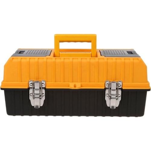 17" Large Plastic Tool Box 3 Layer Storage Hardware Toolbox Home Multifunction Car Repair Container Case