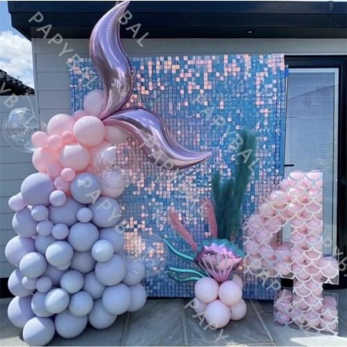 2Pcs 1*2M Foil Curtain Sequin Party Backdrop Decor Baby Shower Sequin Wall Glitter Backdrop Curtain Birthday Wedding DIY Supplie