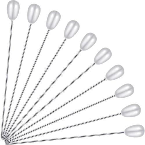 400 Pcs Long Teardrop Pearl Pins Straight Corsage Pins Sewing Pins Boutonniere Pins For Sewing Craft Wedding Decorations