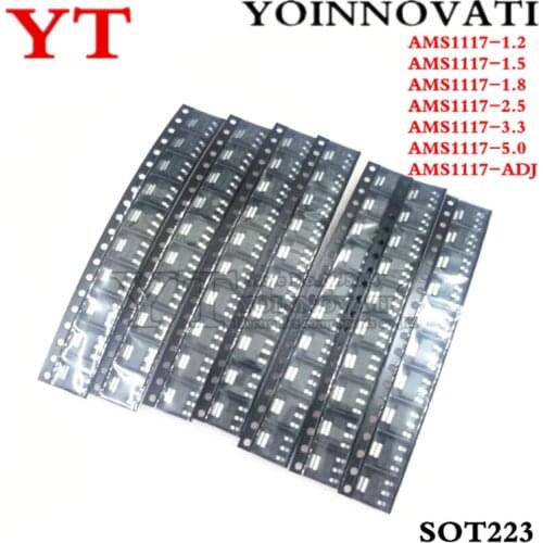 AMS1117 Kit AMS1117-ADJ AMS1117-5.0V AMS1117-3.3V AMS1117-2.5V AMS1117-1.8V AMS1117-1.5V AMS1117-1.2V 70pcs = 7 Kinds *10pcs