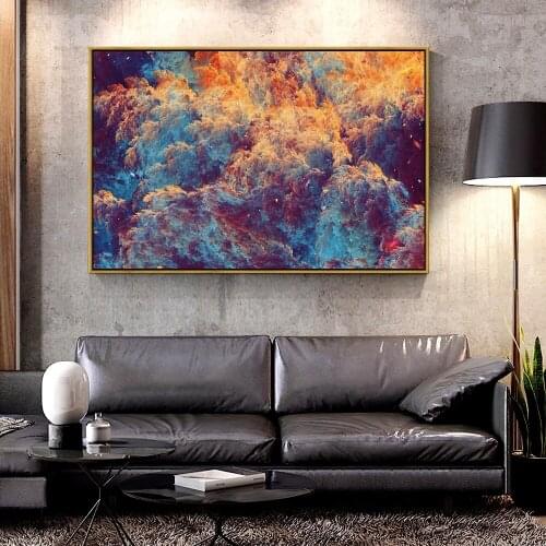 Artcozy Autum Flower Oil Canvas Painting for Home Decoration Wall Art Canvas Printings Spray Painting Abstract Waterproof Ink