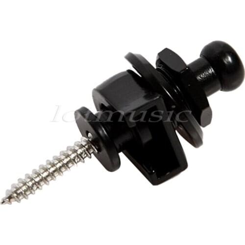 20Pcs Black Strap Locks for Electric Guitar Bass Replacement