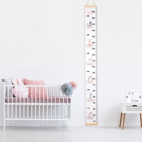 Baby Child Kids Height Ruler Kids Growth Size Chart Height Chart Measure Ruler Wall Sticker for Kids Room Home Decoration Hang