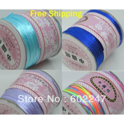 FEDEX Free Shipping Chinese Knot Macrame Rattail/Satin Nylon Cord 1.5mm, 50yards/roll