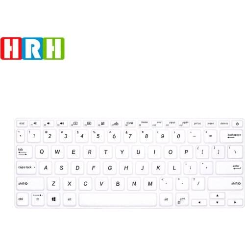 HRH High Quality English language Silicone Keyboard Covers Keypad Skin Protective Film For Asus ADOU14U A DOU 14 inch