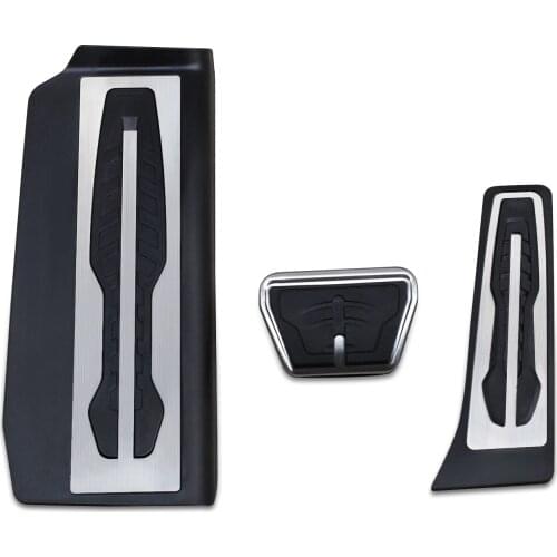 LHD Footrest Gas Brake Pedal Covers Trim Kit For BMW 7-Series 725d 730i 730d 740i 740Li 740e 740d 750i G11 G12 2016-2020