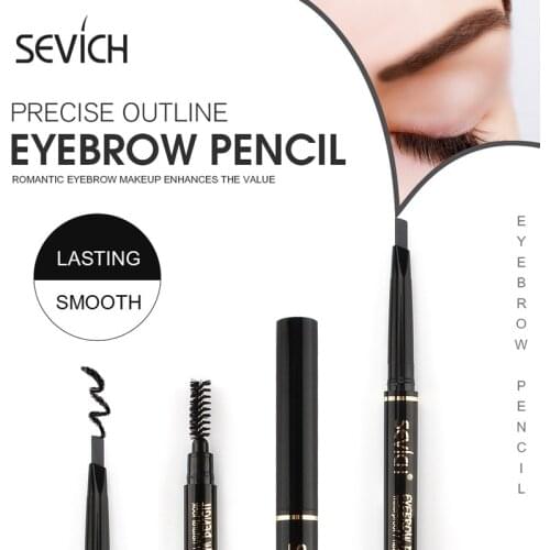 Air Cushion Eyebrow Cream Eyebrow Gel Waterproof Eyebrow Cream No Fading Eyebrow Gel Tint Double-headed Eyebrow Pencil TSLM1