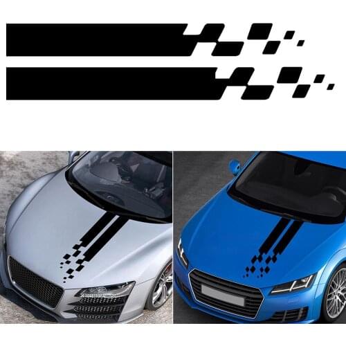 Hot Sale 2pcs Car Hood Cover Sticker Vinyl Film For BMW Ford Toyota Renault Peugeot Mercedes Honda Wholesale Quick delivery CSV