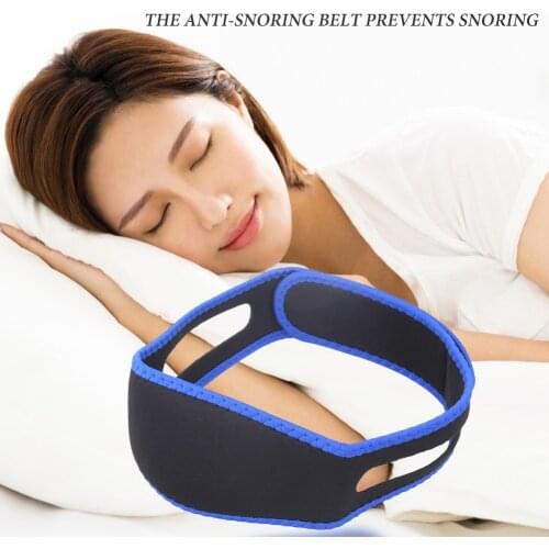 New Neoprene Anti Snore Stop Snoring Chin Strap Belt Anti Apnea Jaw Solution Sleep Support Apnea Belt Adjustable