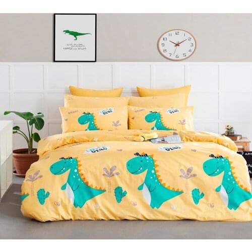 100% Natural Cotton Solid Color Double Duvet Cover Set FreshColor 4-Piece Modern And Stylish Design European American Style