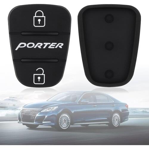 3 Buttons Car Key Shell Rubber Pad Replacement for Hyundai Solaris Accent Tucson l10 l20 l30 Kia Rio Flip Remote Car Key Shell