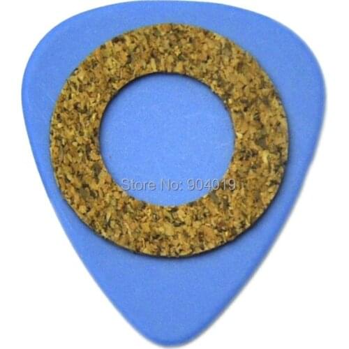 36pcs 1mm Delrin Cork Grip 351 Guitar Picks Plectrums Blue
