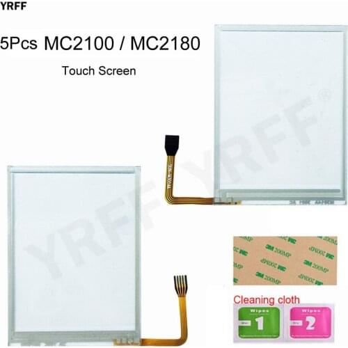 5pcs Glass Touchscreen For Motorola SymboL MC2100 MC2180 Touch Screen Digitizer Replacement Panel Repair Parts