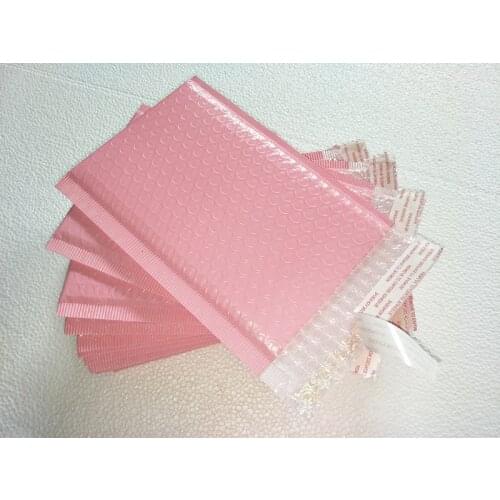 Light Pink 130*240mm 5.1 x9.4inch Usable space Poly bubble Mailer envelopes padded Mailing Bag Self Sealing [50pcs]