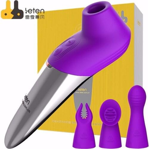 Leten Vibrator Sucking heating Suction Oral Dildo nipple G Spot Clitoris Stimulator Adult Erotic Sex Toys for Women sex shop