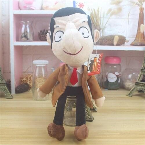 High Quality Disney Cartoon Teddy Bear Mr Bean Plush Toy Kawaii Funny Novelty Creative Soft Stuffed Doll Kids Gift 33cm