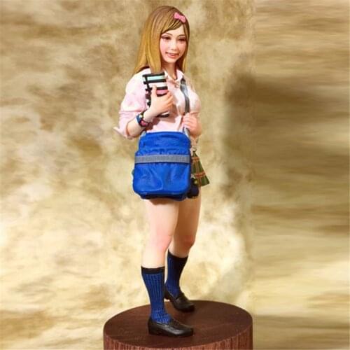 1/20 Scale Model Resin Kit Japanese Student Assembly Models Figure Resin Kit Model Colorless Self-Assembled Toy