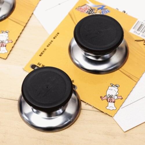1PCS Stainless Steel+Plastic Knob For Cooking Tools Kitchen Appliance Knob Cover Glass Kitchen Pot Lid Top Handles