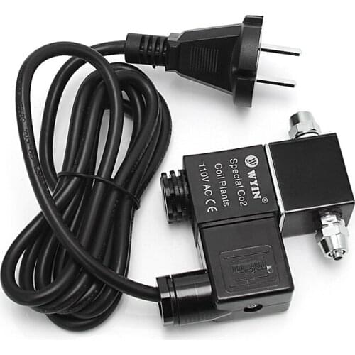 110V/220V EU US Plug 50Hz CO2 Aquarium System Magnetic Solenoid Valve Regulator