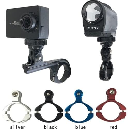 CNC Aluminum Adapter Bike Holder Motorcycle Handlebar Mount For GoPro Hero 7 6 5 4 3+ SJCAM Xiaomi YI 4K SONY EKEN Action Camera
