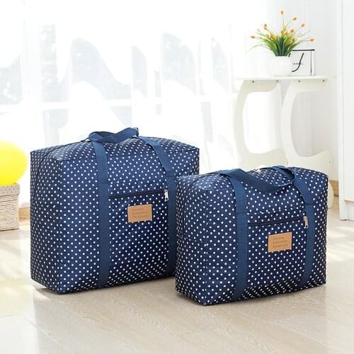 Big Capacity Folding Clothes Storage Bag Moving Packing Waterproof Duffel Bag Can Be Set With Trolley Luggage Travel Luggage Bag