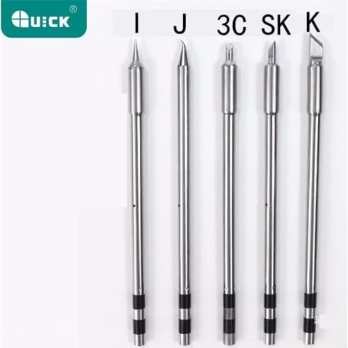 QUICK TS-I/TS-IJ/TS-3C/TS-SK/TS-K Conical Type Lead Free Solder Iron Tip for TS1200A