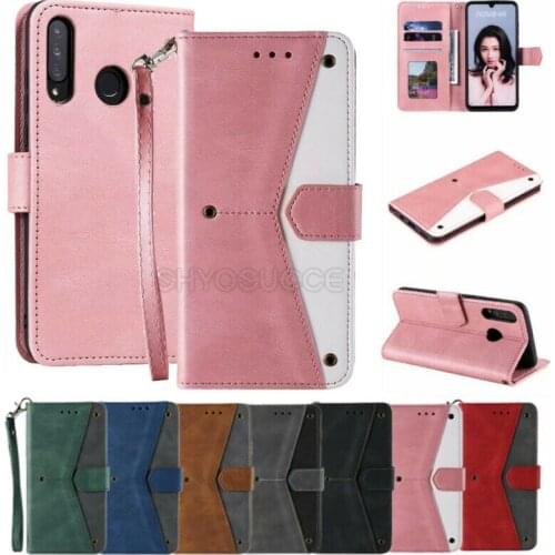 Case For Huawei P40 P30 Pro P Smart 2020 Y5P Y6P Splicing Leather Flip Wallet Stand Cover Case For Xiaomi 10/10T Pro Poco X3 NFC