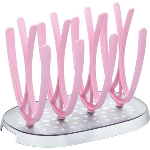 Baby Feeding Bottles Cleaning Dryer Racks Cup Drying Rack Nipple Shelf Toddler Pacifier Feeding Brush Holder