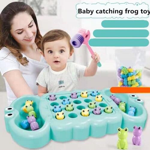 Baby catching frog toy fun puzzle parent child duel interactive desktop game toys Mini Claw Arcade Crane