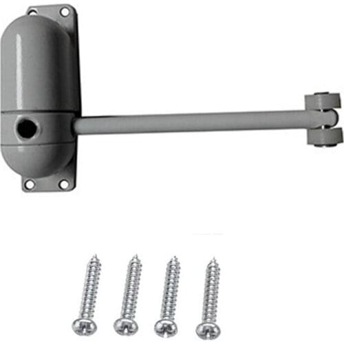 1set Automatic Mounted Spring Door Closer Zinc Alloy Adjustable Surface For Home Office Hotel Room Doors eplacement Hardware