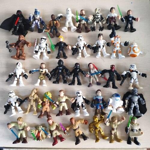 2.5" Space Wars Action Figure Toys Storm Scout Trooper BB8 R2-D2 C-3PO Skywalker Battle Droid Boba Fett SW Galactic Heroes