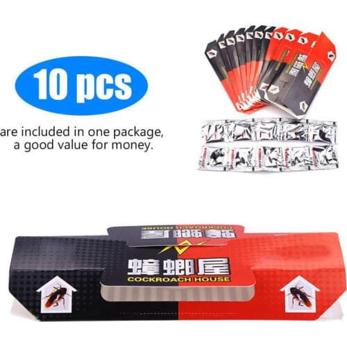 Insect 10 PCS Roach House Glue Traps Pest Ants Spiders Cockroach Control Killer Ultrasonic Pest Repellers