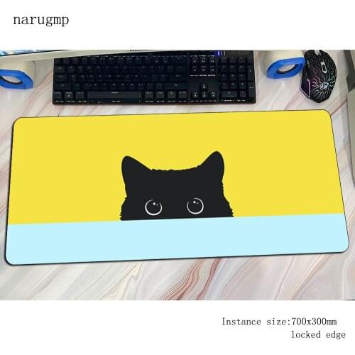 Cats mouse pad gamer Personality mousepad 70x30cm rubber desk mat Boy Gift gaming accessories pc keyboard mats oversized