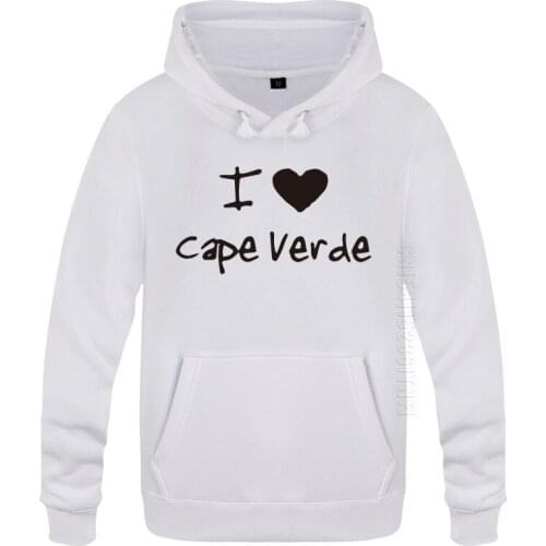 I Love Heart Cape Verde Letter Fashion Designer Streetwear Men Mens Hooded Tops Pullover Hoodies Long Sleeve Sweatshirts Funny