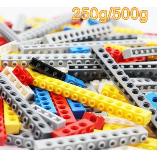 Bulk Technical Building Blocks Parts Set Thick Brick 9 Sizes Mixed Studded Long Beam Technical Brick MOC Toys for Children Kids