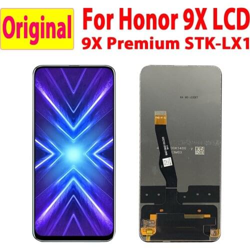 6.59"Original For Huawei Honor 9X Global Premium LCD Display Touch Screen touch Digitizer Assembly Frame STK-LX1 lcd